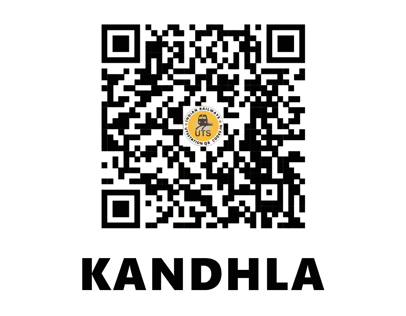 UTS QR Code for KANDHLA - KQL (NR - UTTAR PRADESH)